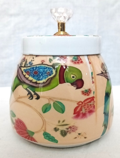Picture of Parrot designed Metal Jar(set of 4Pcs)
